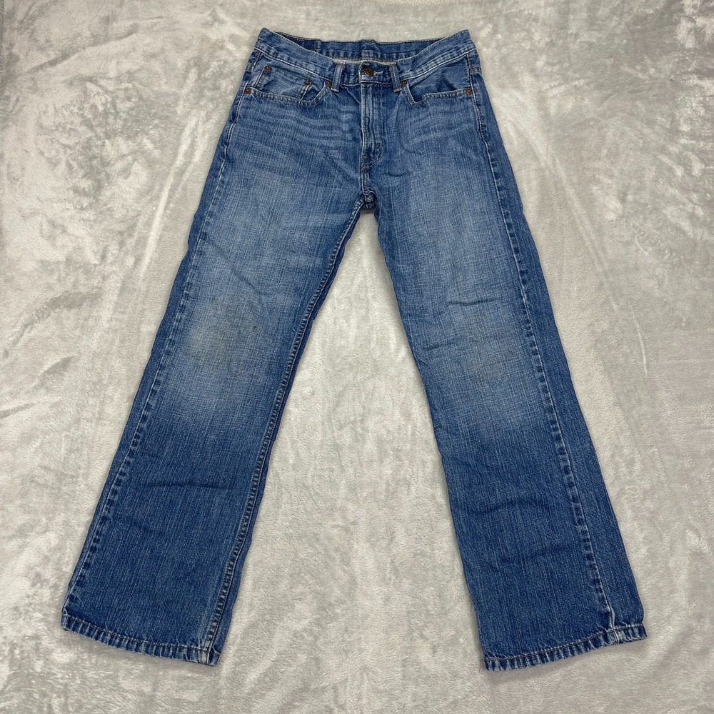 Vtg Levi's Jeans Women 18R (29x29) Blue Denim Whiskered 527 Slim Bootcut Leg Y2K